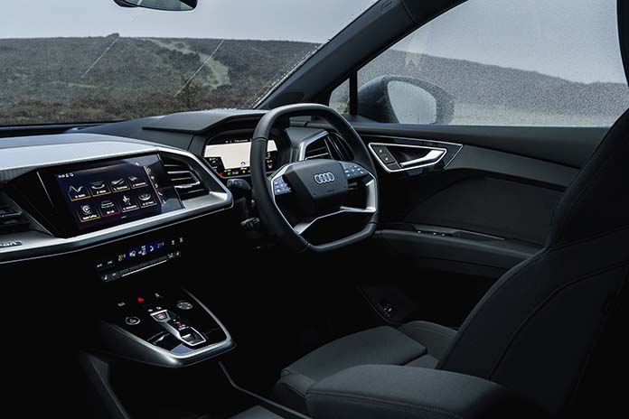 An interior view of the new Q4.