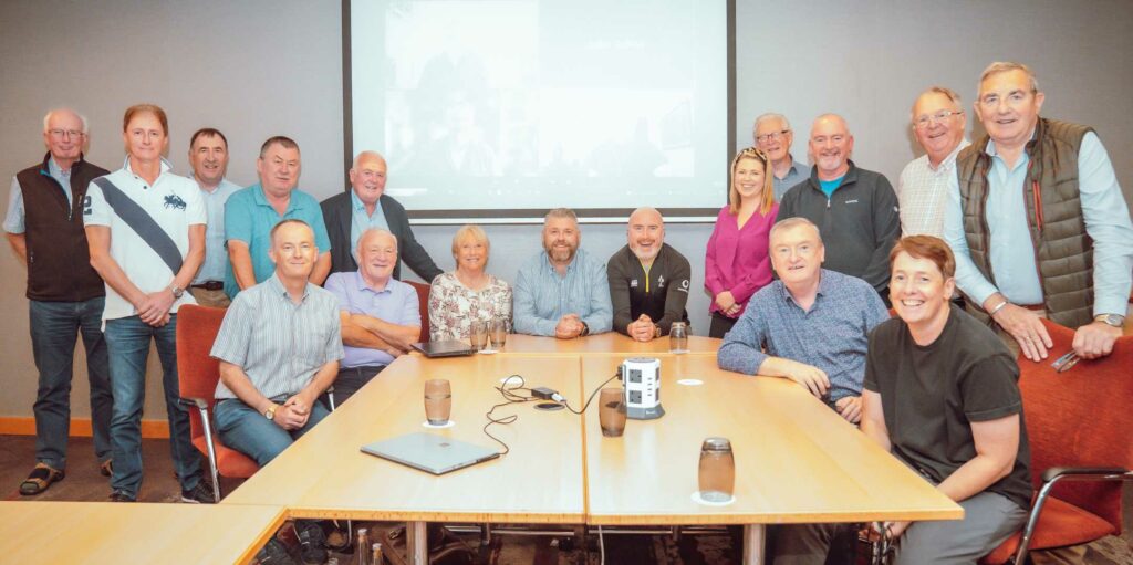Founding members of the MMAI pictured at the new Association’s inaugural AGM in Dublin. Back Row L to R: Brian Byrne, Hugh Maguire, Michael Moroney, Gerry Murphy, Tony Conlon, Caroline Kidd, Martin McCarthy, Cathal Doyle, Austin Shinnors, Tony Toner. Front row seated: John Galvin, Sean Creedon, Trish Whelan, Joe Rayfus (Chairman), Daragh Keaney (Vice Chair), David Walshe, Leah Carroll. Joining remotely via video link were members Bob Flavin, Michael Sheridan, Mark Gallivan, Paul White and Justin Delaney.