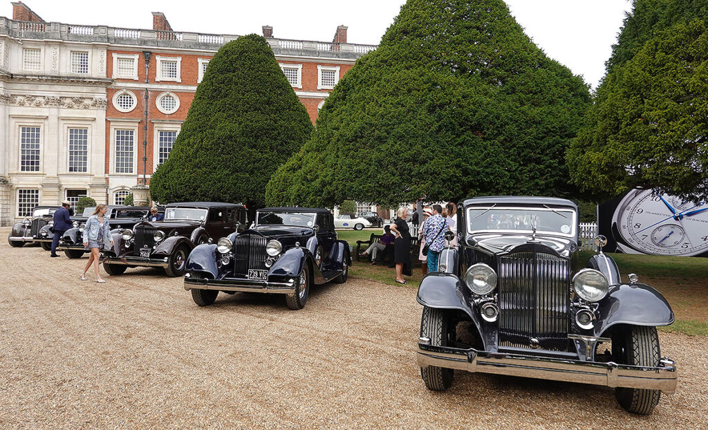 An impressive collection of American Packards also featured at the Concours.
