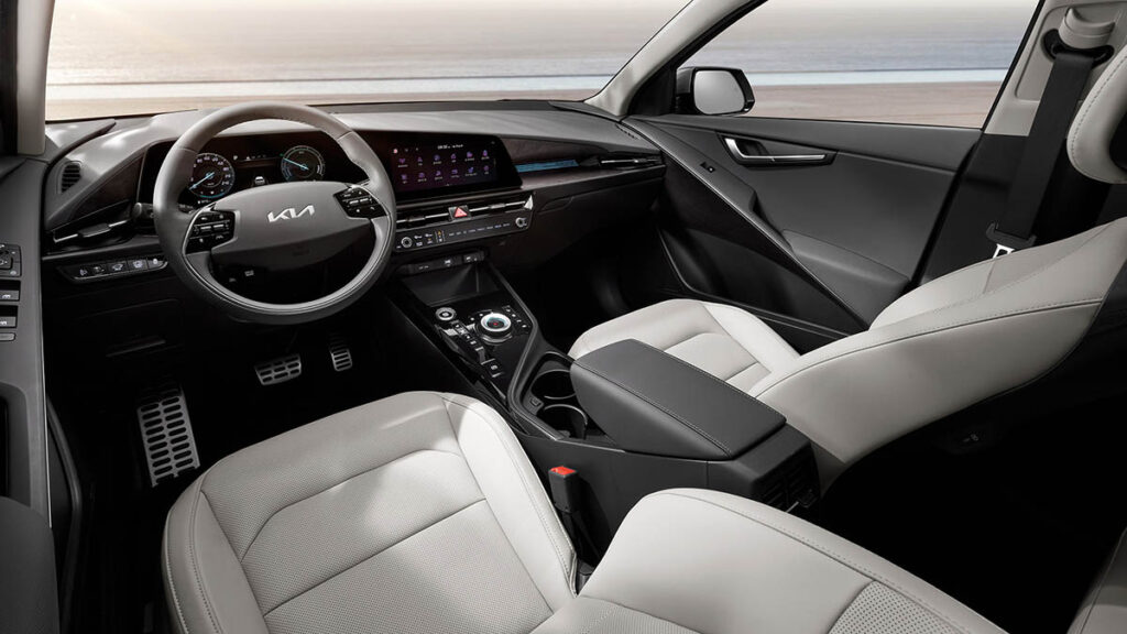 The interior of the Niro is stylish and well-built.