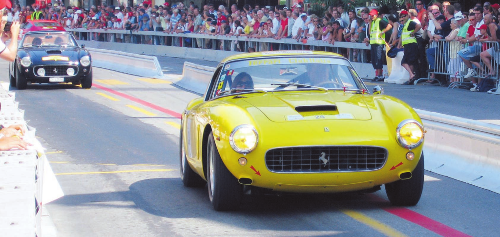 Just two of several 250GT sports racing cars from the 1960s which made an appearance at Montreux.