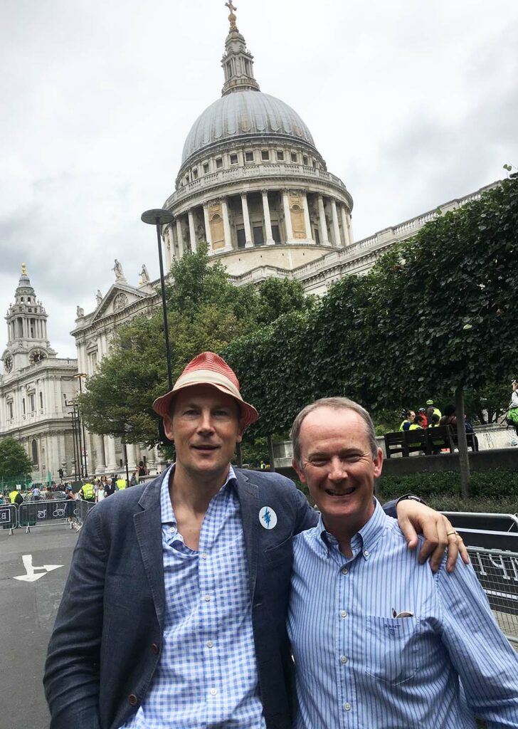 With Will Butler-Adams at St Paul's Cathedral.