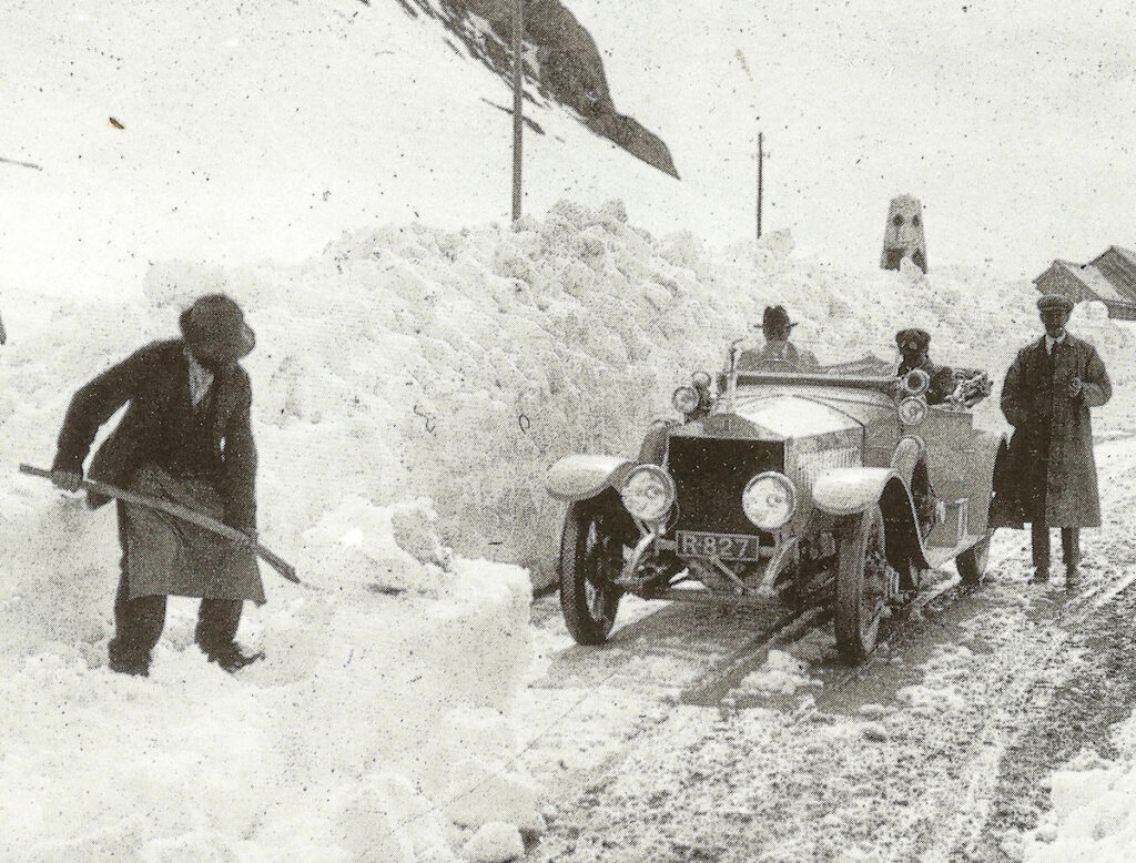 Rolls Royce competed in the 1912 Alpine Trials but had to return the following year with a much improved car.