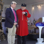 Chelsea pensioners voted for their favourite car at the show - a 1966 Rolls-Royce Phantom V