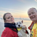 I brought the hoomans on the Darkness into Light walk at Sandymount Strand.