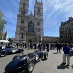 A selection of Stirling's cars were on display in the sunshine outside Westminster Abbey.