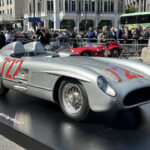 722, the Mercedes 300 SLR which Moss drove to victory on the 1955 Mille Miglia.