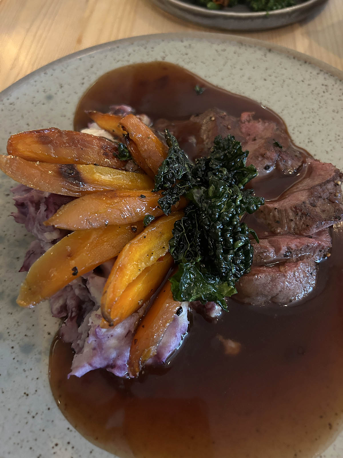 Delicious venison at Lochcarron Bistro.