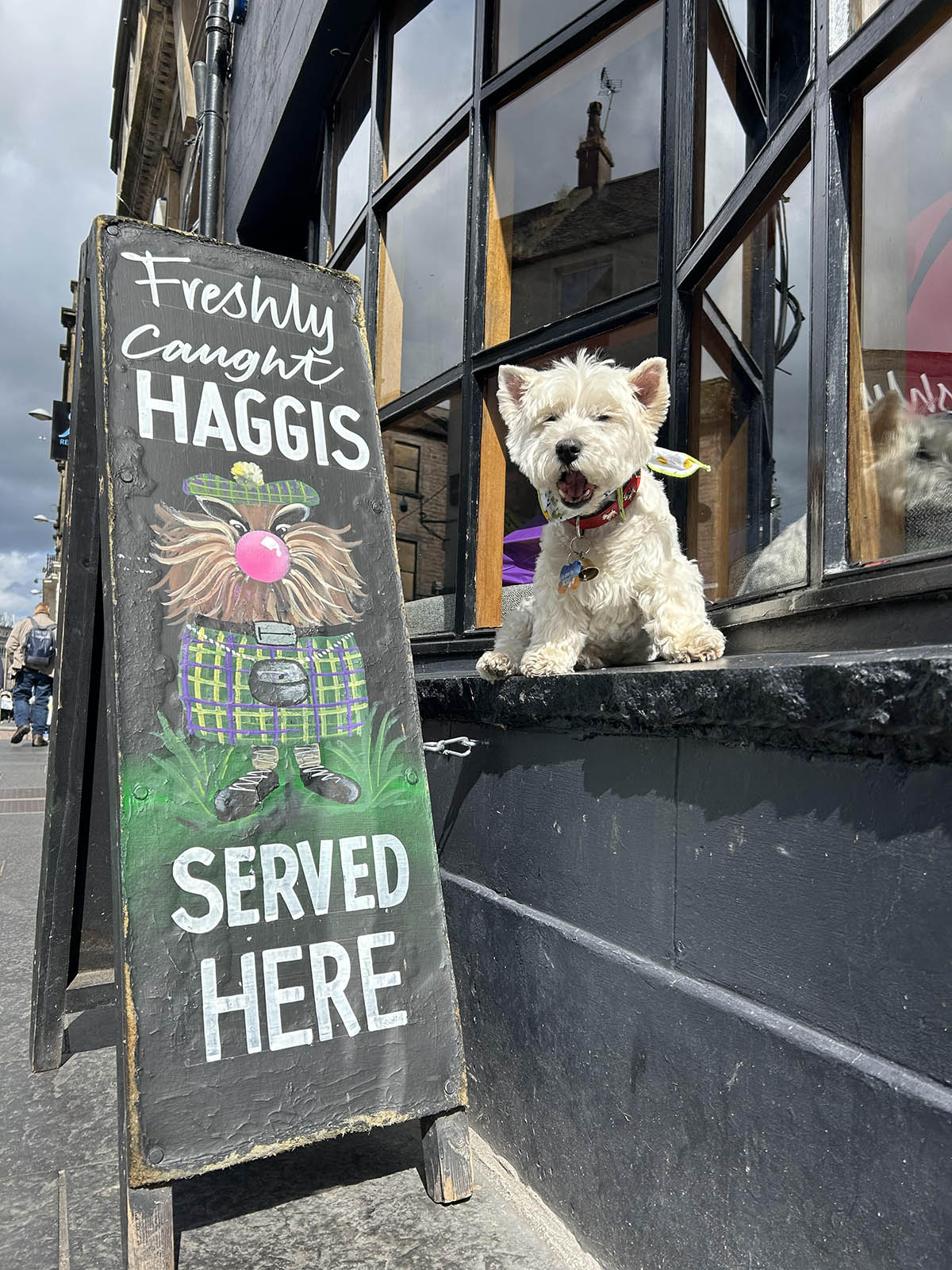 Getting ready to chase the Haggis in Inverness.