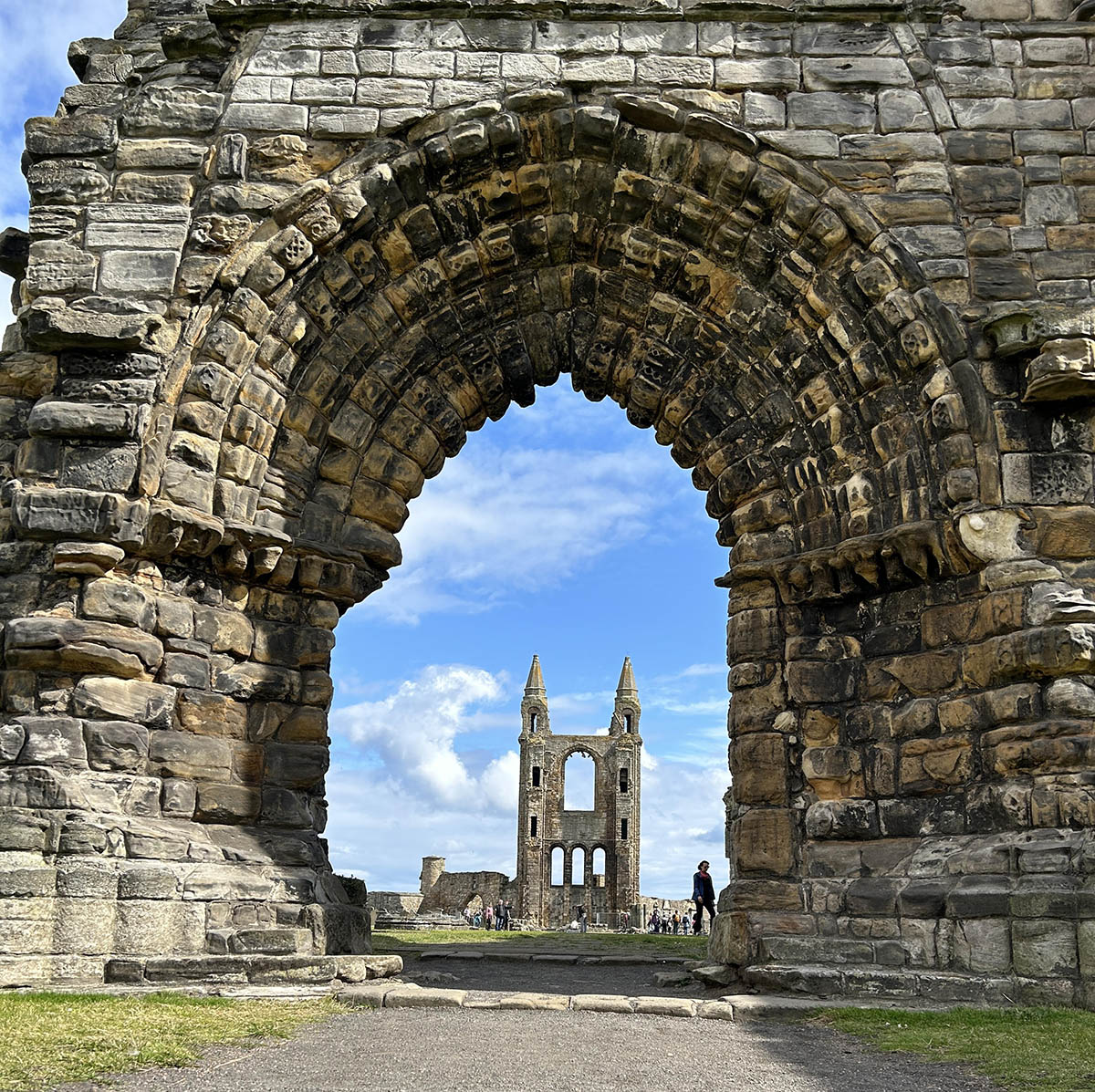 One of the many wonderful sights in St Andrew's - the ruins of the Cathedral.