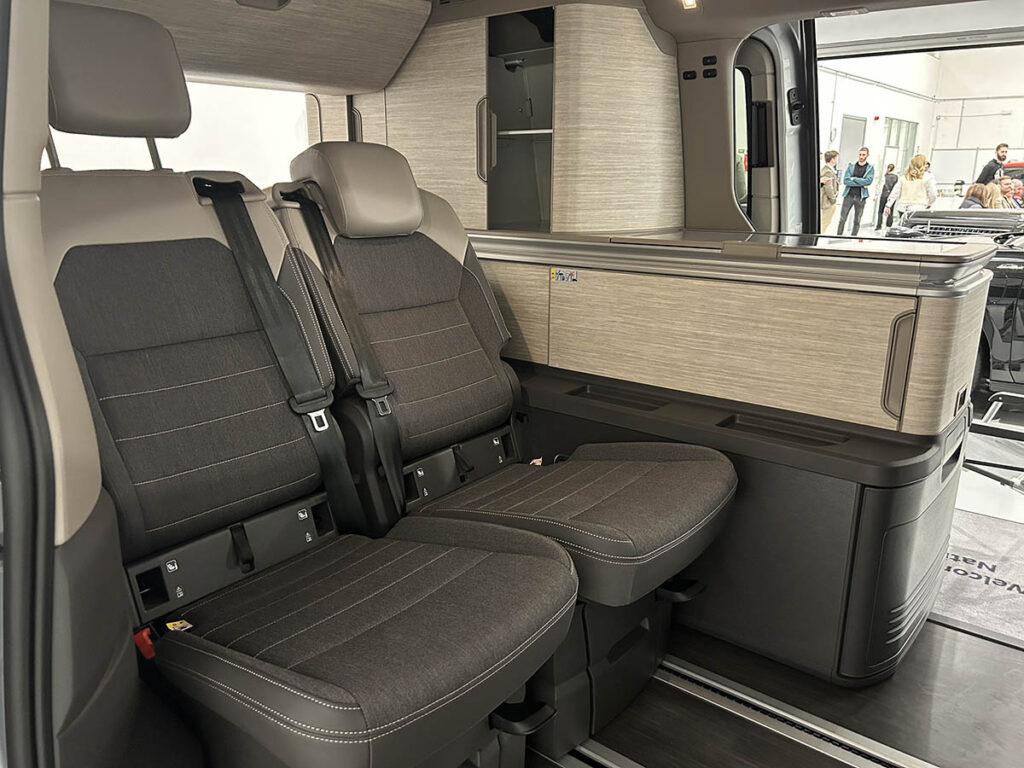 The interior of the Volkwsagen California Camper.