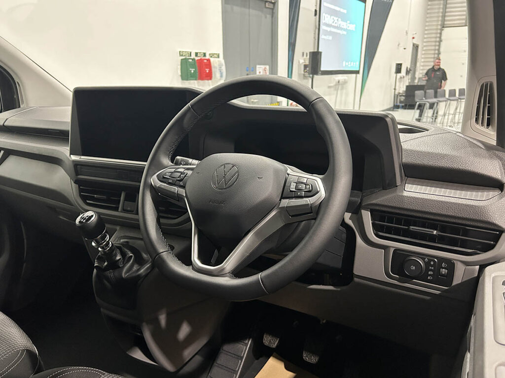 Volkswagen Transporter cockpit.